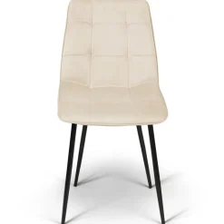 6 Chaises en velours mix color terracotta et beige