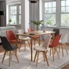 8 chaises scandinaves mix color