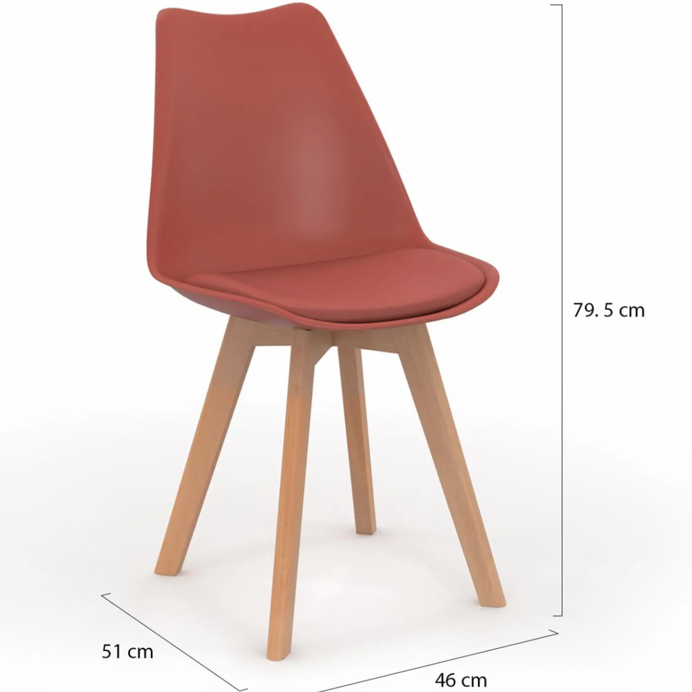 8 chaises scandinaves mix color