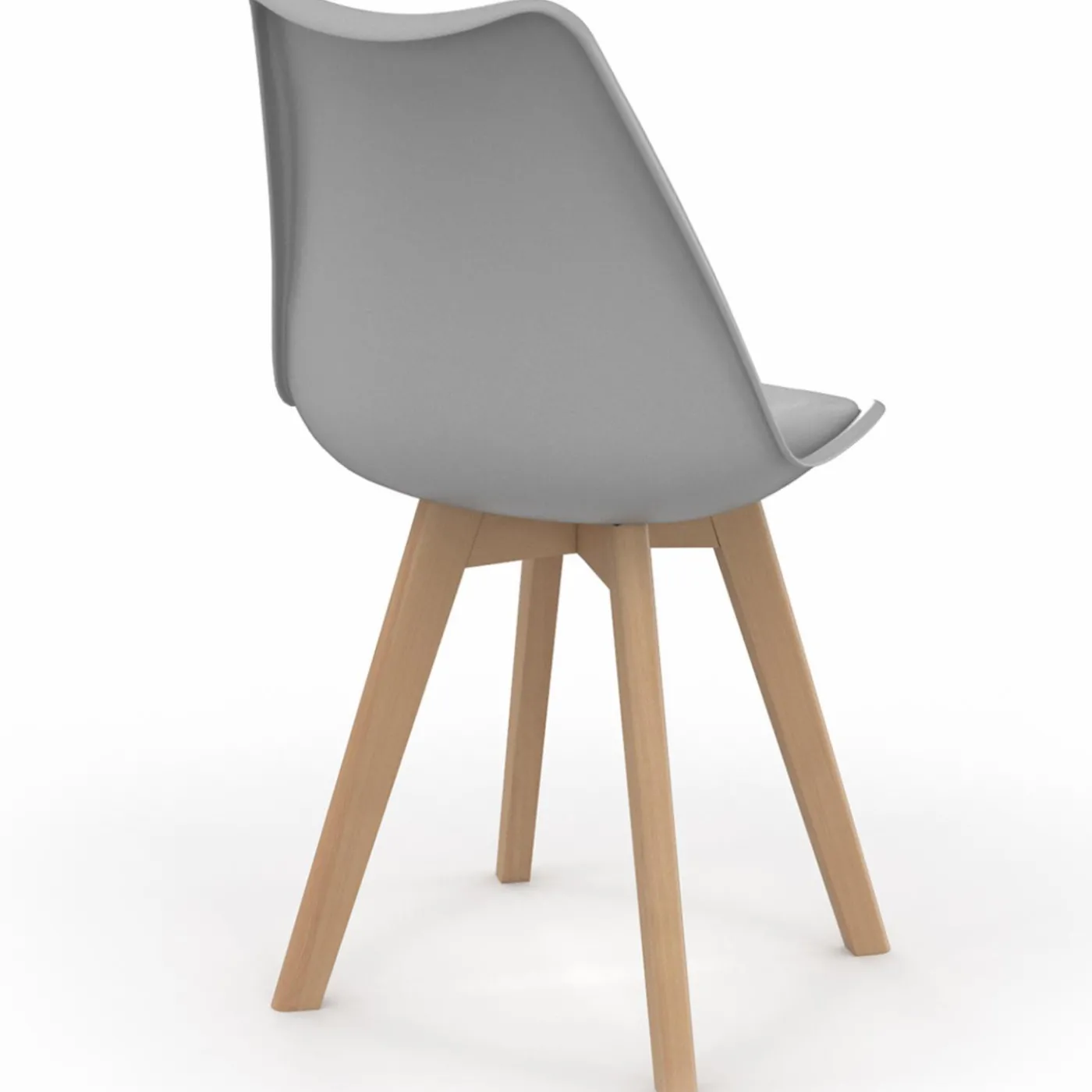 4 chaises scandinaves mix color
