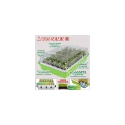 2 Kits de germination pour 80 godets