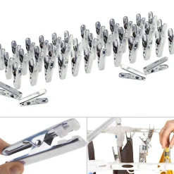 40 pinces à linge en inox