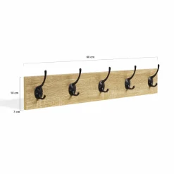 2 portes manteaux muraux design industriel