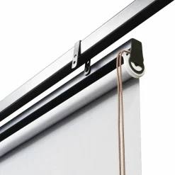 2 stores enrouleurs blancs 225 cm pour pergola