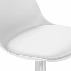 2 tabourets de bar design blanc KARL