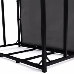 Abri bûches extérieur avec housse de protection