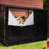 Abri bois de chauffage en acier galvanisé avec housse de protection