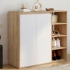 Armoire à chaussures 12 paires 2 portes et 4 étagères