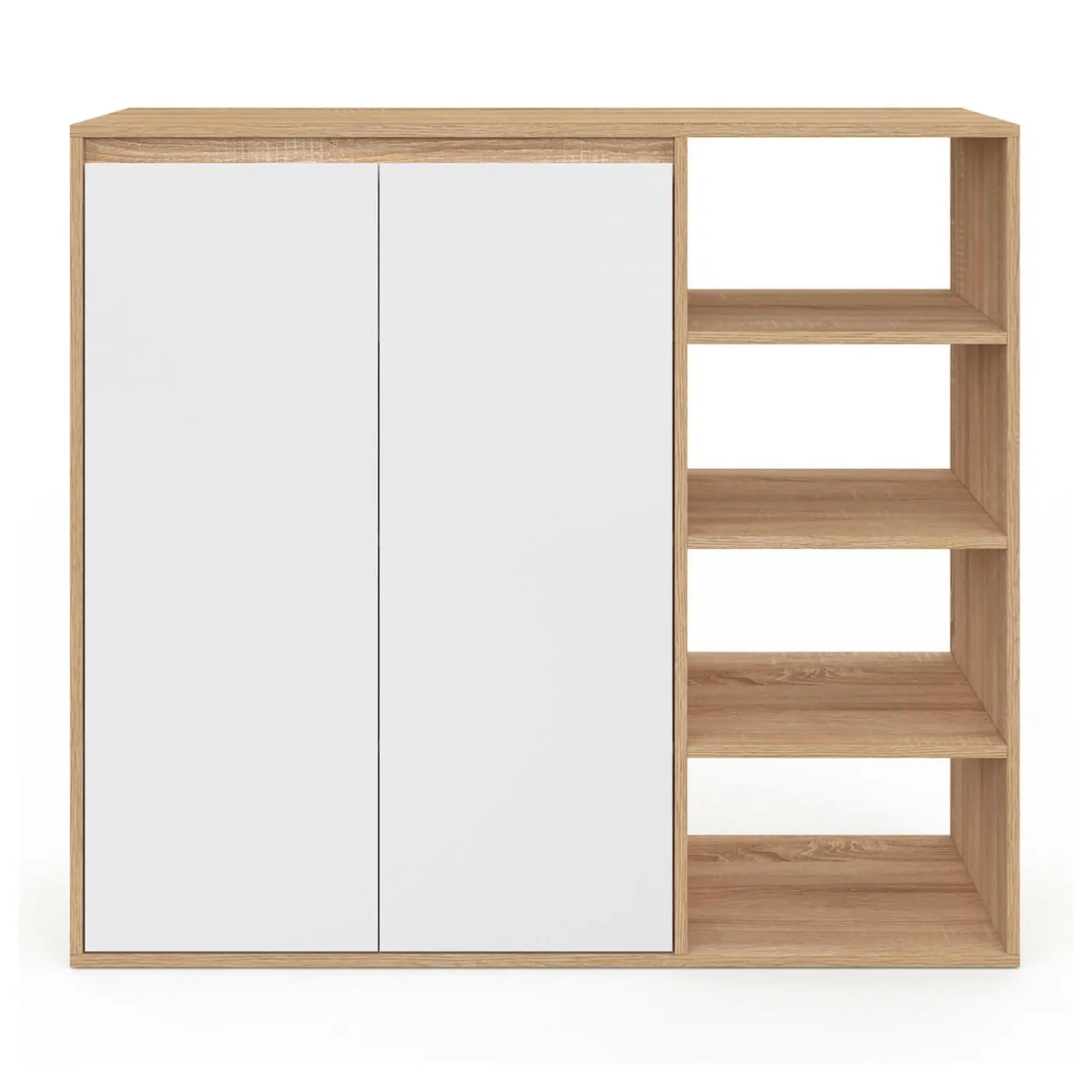 Armoire à chaussures 12 paires 2 portes et 4 étagères