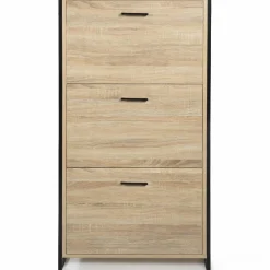 Armoire à chaussures bois et métal