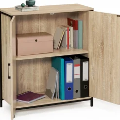 Armoire basse industrielle 2 portes