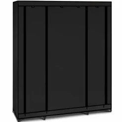 Armoire penderie en tissu noir
