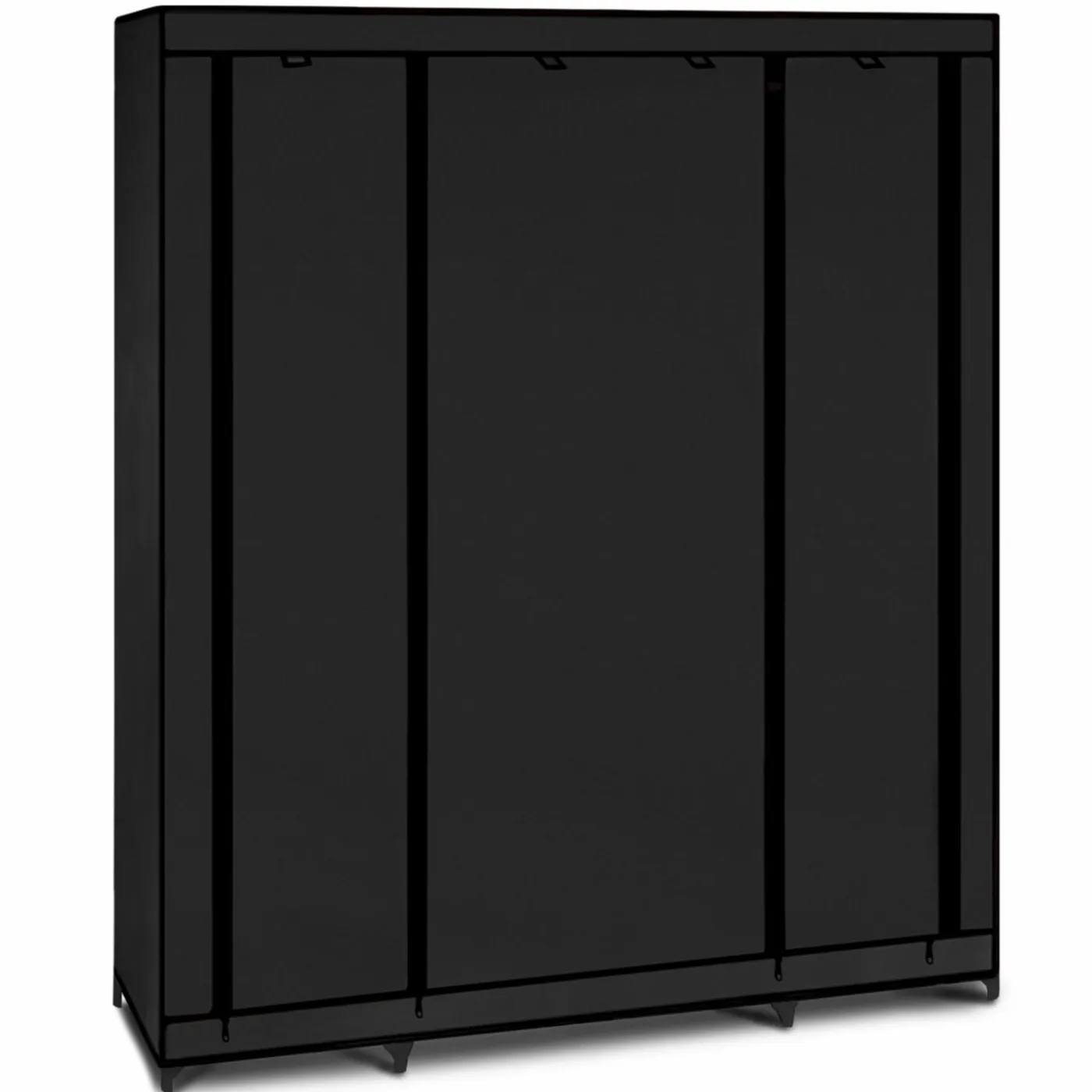 Armoire penderie en tissu noir