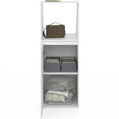 Armoire sous pente blanche 1 porte 1 niche