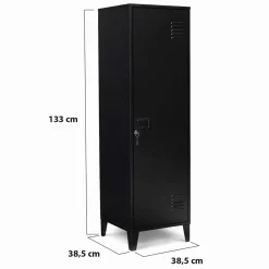 Armoire vestiaire métallique noire