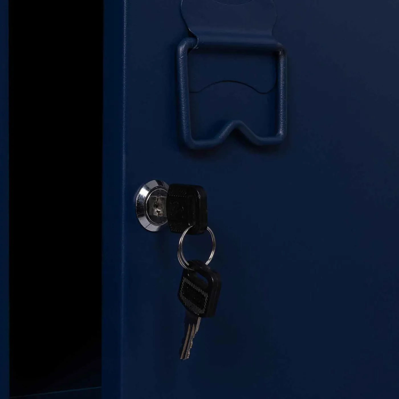 Armoire vestiaire porte métallique bleue industrielle