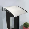 Auvent de porte marquise polycarbonate 80x120 cm
