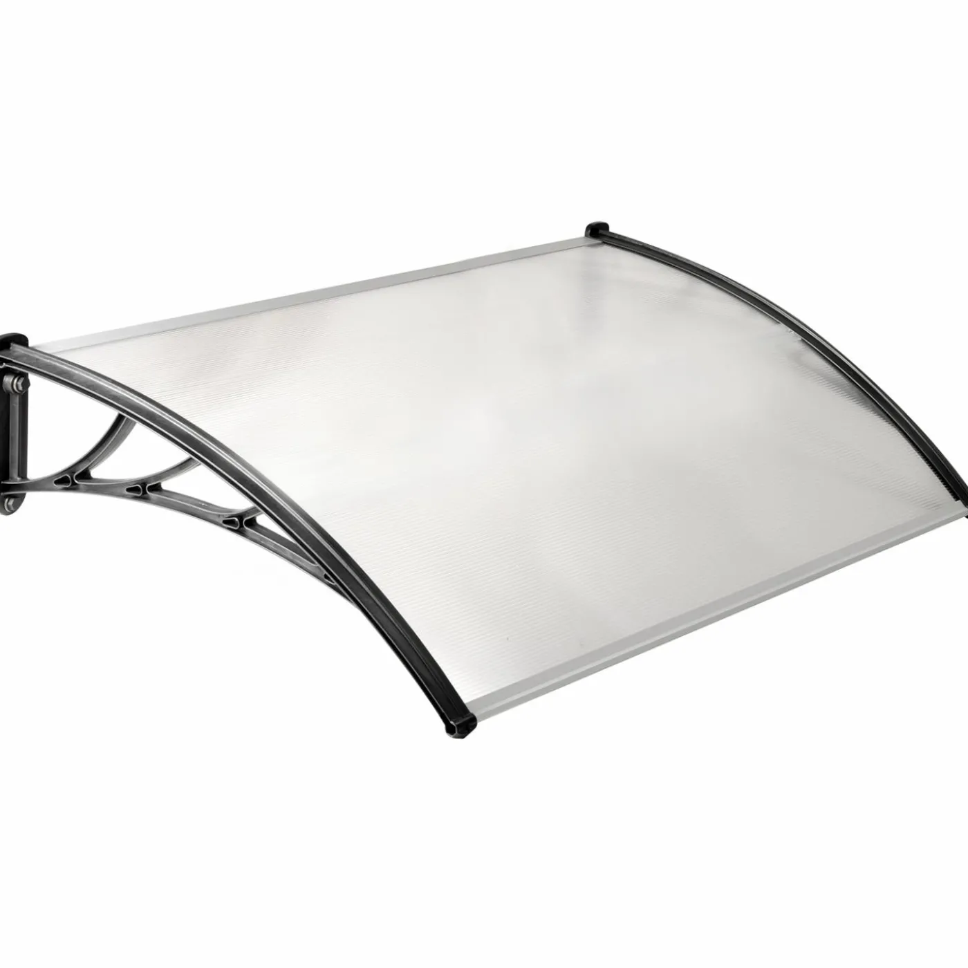Auvent de porte marquise polycarbonate 80x120 cm