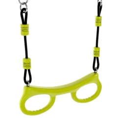 Balançoire 4 portiques pour jardin avec panier de basket et but de foot