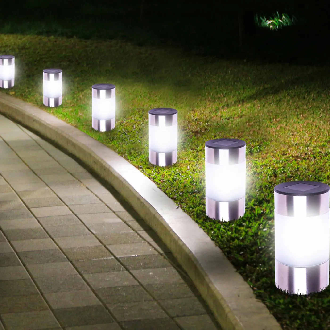 Balises solaires sans fil avec détecteur de crépuscule