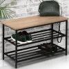 Banc d’entrée rangement chaussures style industriel