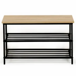 Banc d’entrée rangement chaussures style industriel
