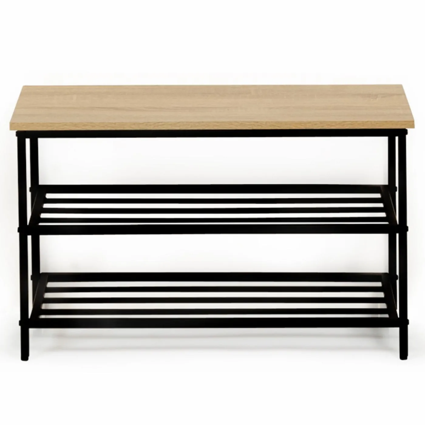 Banc d’entrée rangement chaussures style industriel