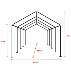 Barnum 4x8 m blanc pour réceptions