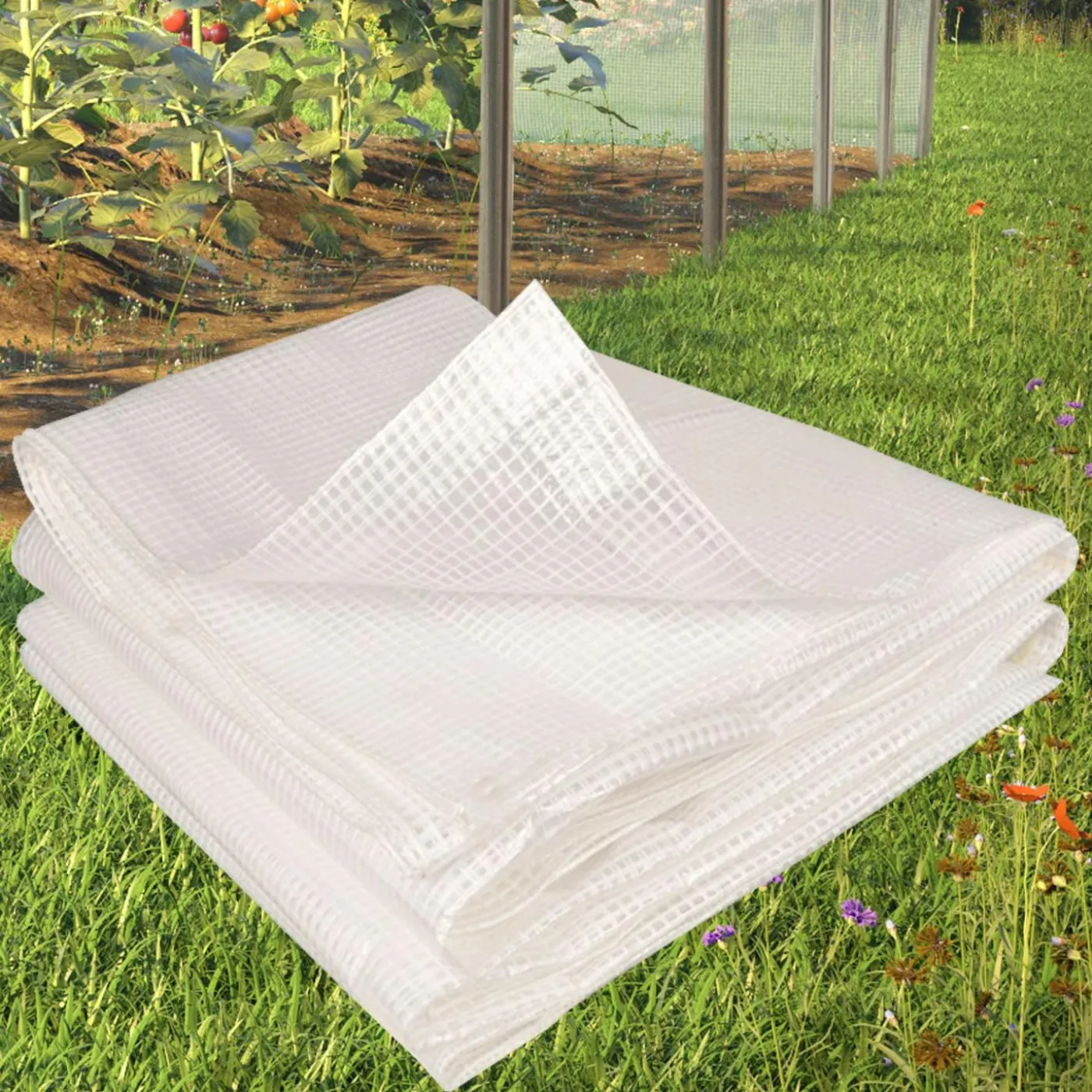 Bâche armée transparente 5x8 m renforcée
