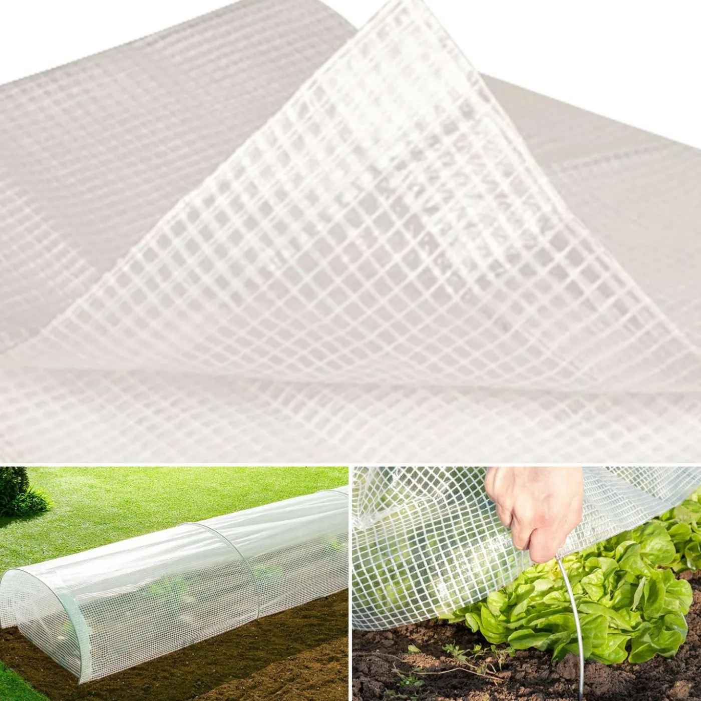 Bâche armée transparente 5x8 m renforcée
