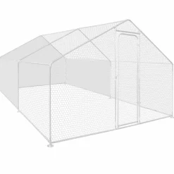 Bâches waterproof pour enclos poulaillers blanches 150 gr 1 arrière + 2 côtés