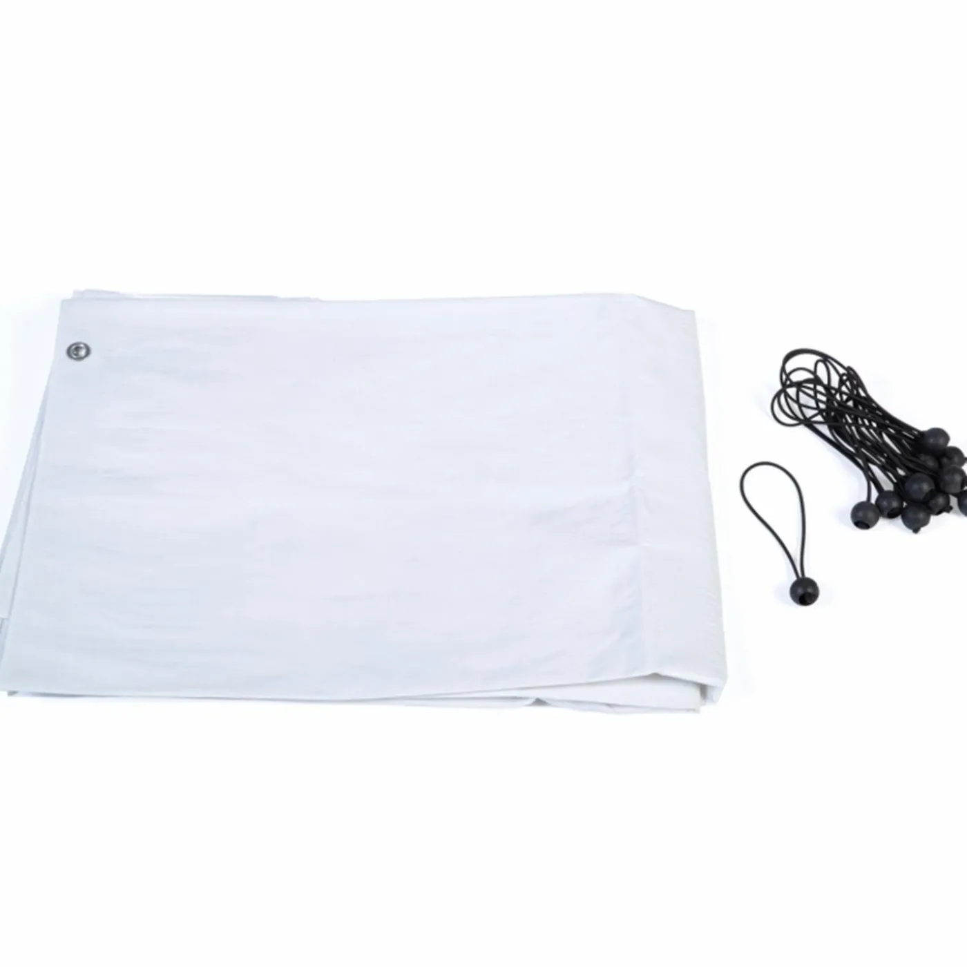 Bâches waterproof pour enclos poulaillers blanches 150 gr 1 arrière + 2 côtés