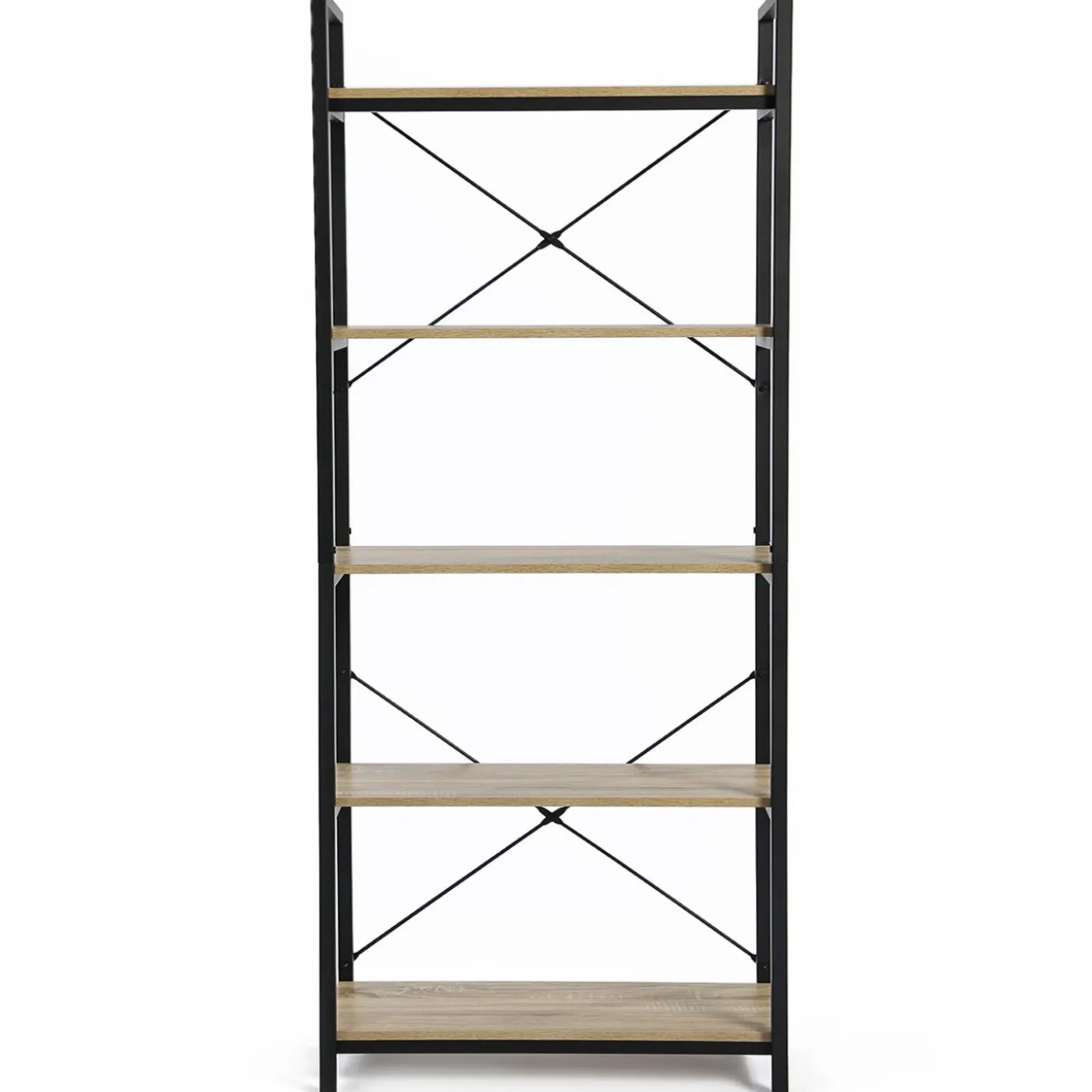 Bibliothèque style industriel bois et métal