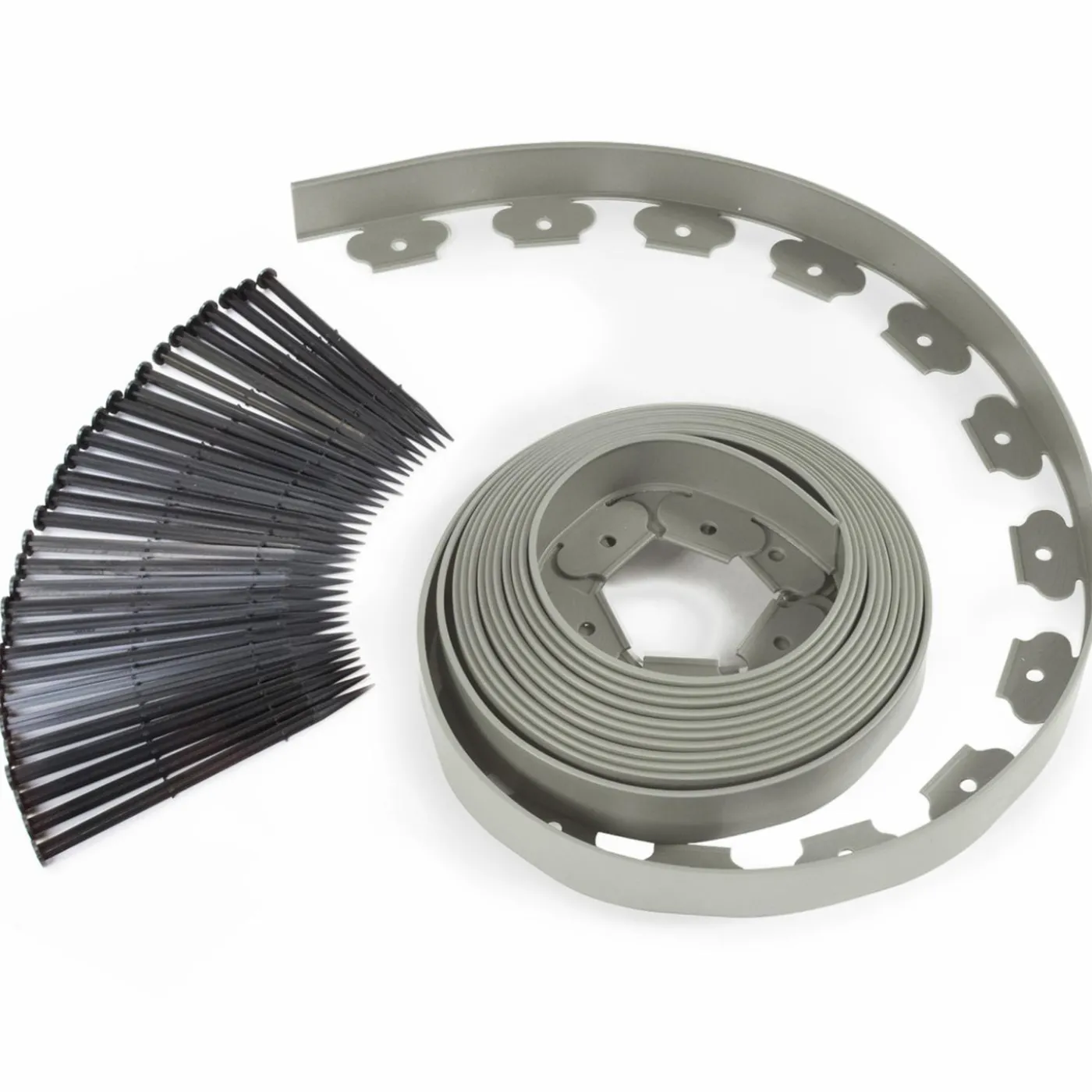 Bordure de jardin flexible grise