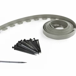 Bordure de jardin flexible grise