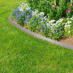 Bordure de jardin flexible grise