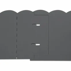 Bordures de jardin en acier gris anthracite
