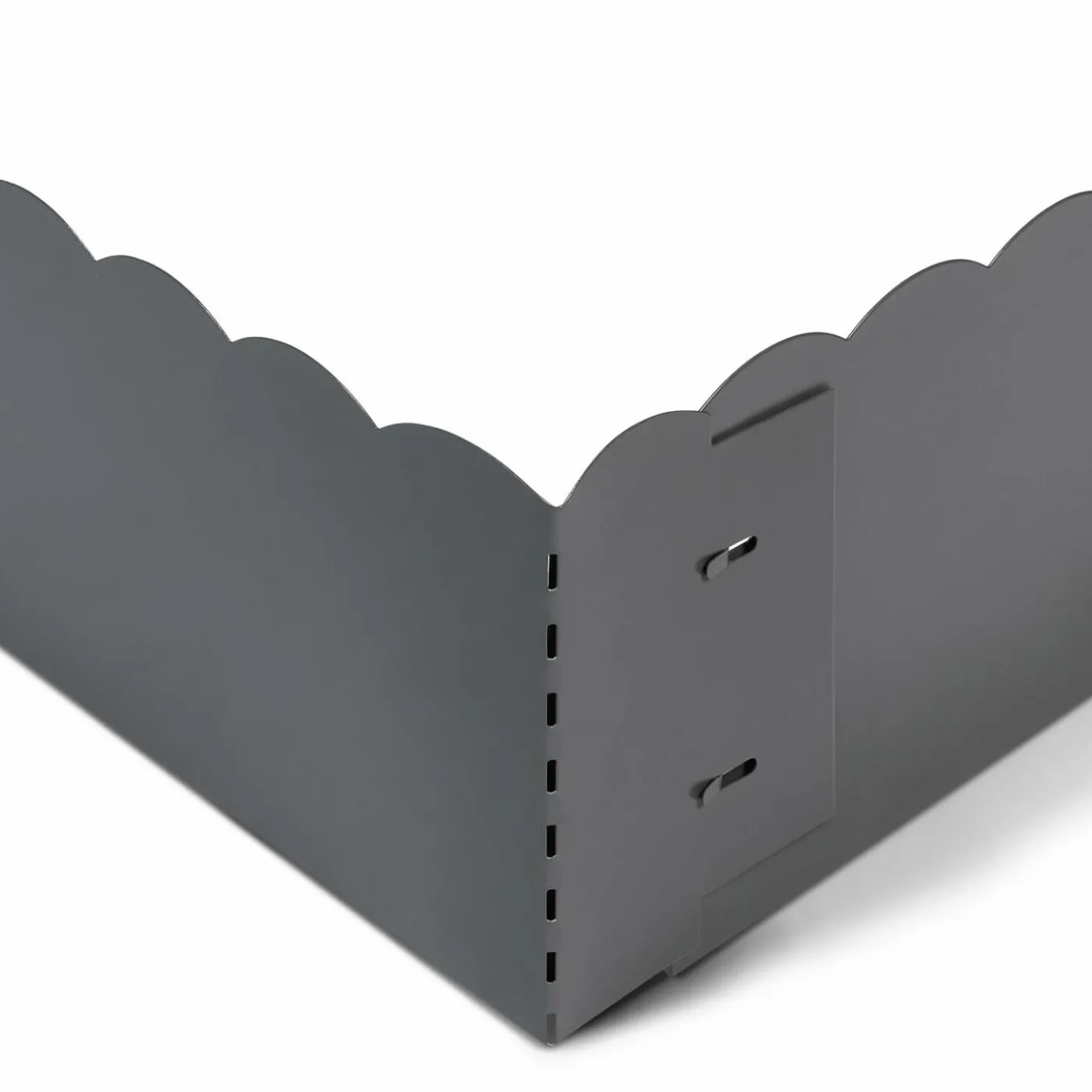 Bordures de jardin en acier gris anthracite