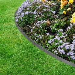 Bordures de jardin flexibles gris anthracite