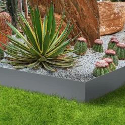 Bordures gris anthracite pour jardin