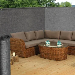 Brise vue 1,2 m x 10 m gris anthracite occultant 300 g m²