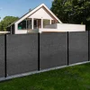 Brise vue 1,5 m x 10 m gris occultant 150 gr/m²