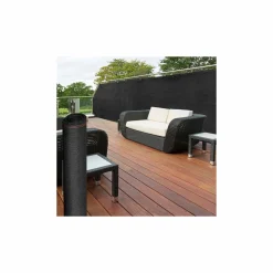 Brise vue 1,5 m x 10m noir occultant 300 g m²