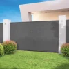 Brise vue gris 2 m x 10 m occultant 300 gr/m²