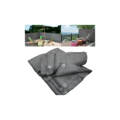 Brise vue 1,5m x 10m gris occultant 90g m²