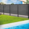 Brise vue 1,8m x 10m gris occultant 220g m2