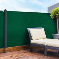 Brise vue 1m x 10m vert occultant 90g m²