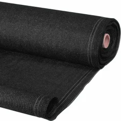 Brise vue noir 1,5 m x 10 m occultant et résistant 400 g/m²