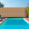 Brise vue occultant effet claustra 1,8 x 10 M 160 gr/m²