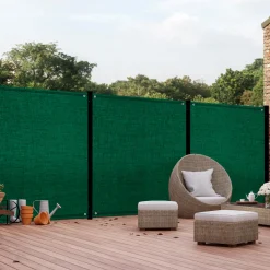 Brise vue vert 1,8 m x 10 m occultant 400 gr/m²